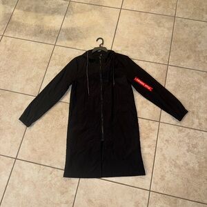 Portia&Scarlett Vintage OG Black Red White Legendary Fashion Windbreaker Jacket